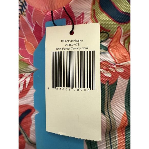 NWT Vera Bradley Rain Forest Canopy Coral Reactive RFID Hipster Tropical Monkey - Picture 4 of 14